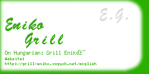 eniko grill business card